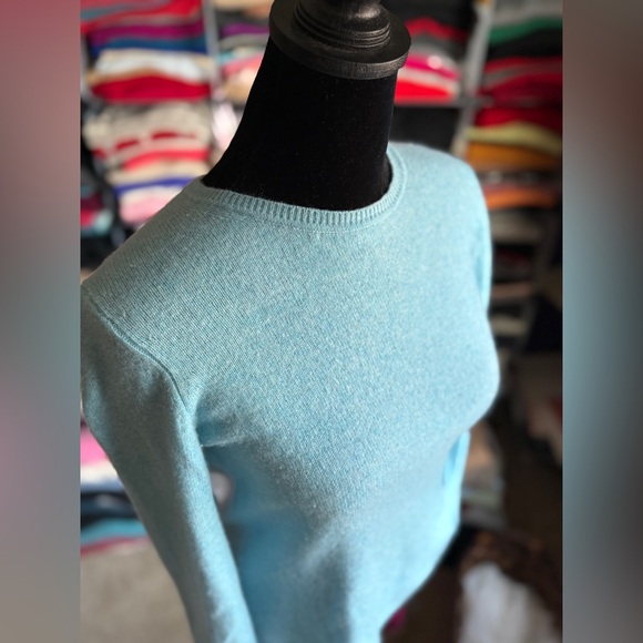 Charter Club Turquoise Cashmere, S - Picture 1 of 6